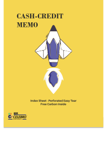 Cash Memo